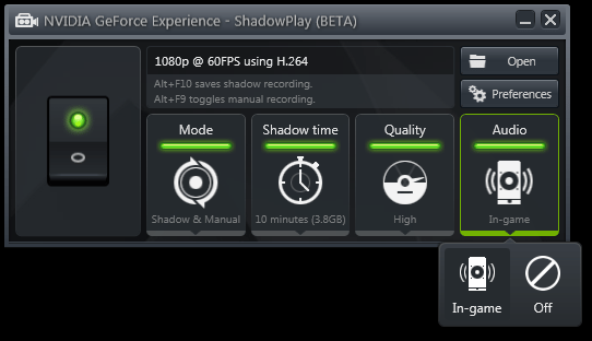 Nvidia ShadowPlay instal the last version for android