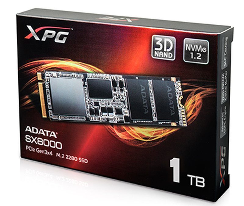 ADATA XPG SX8000, un SSD en formato M.2 con velocidades de hasta 2.4 GB/s