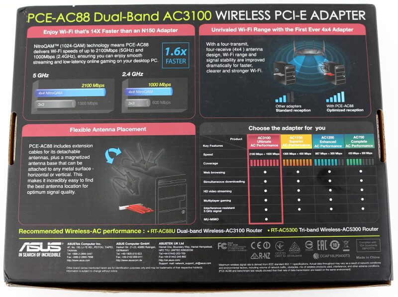 asus pce ac68 change band