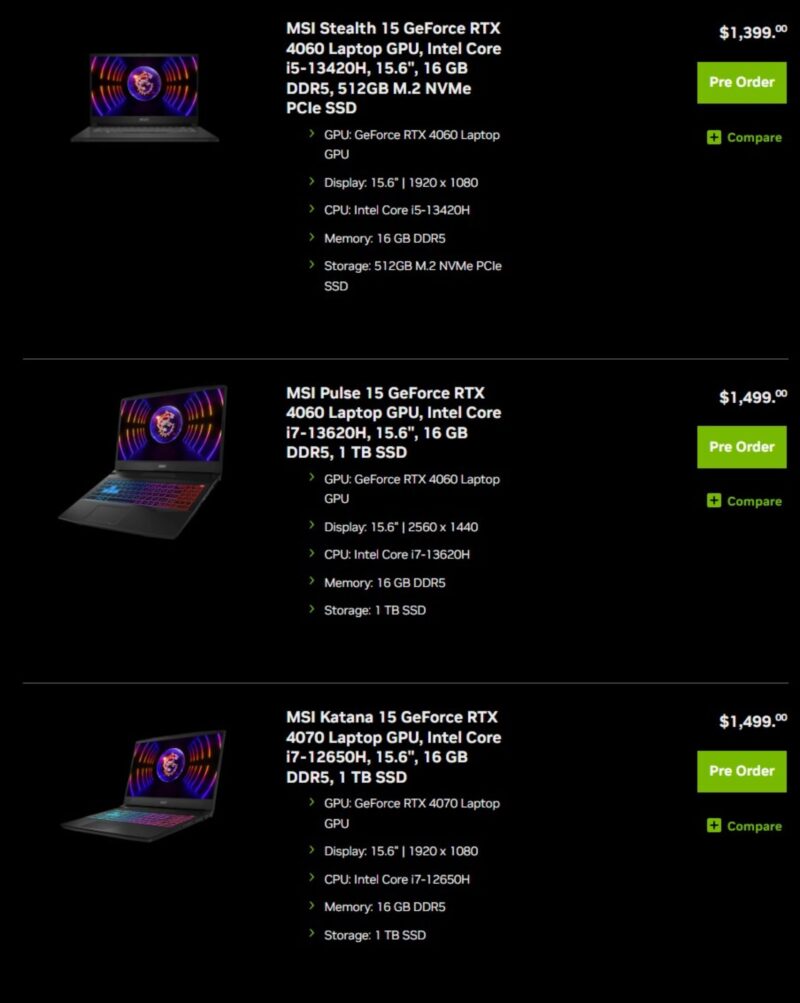 Geforce Rtx And Laptop Pre Orders Now Available Eteknix