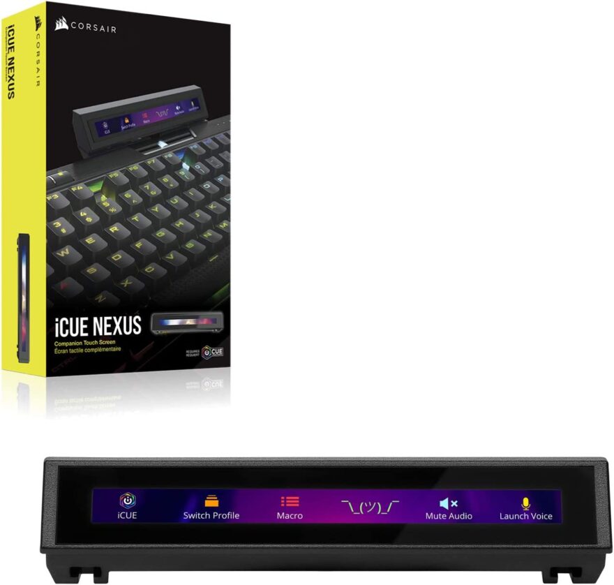 Corsair ICUE NEXUS Companion Touch Screen ETeknix