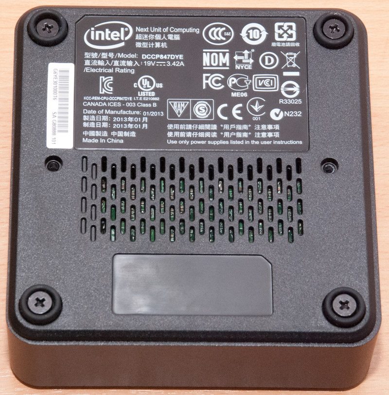 Intel nuc схема питания