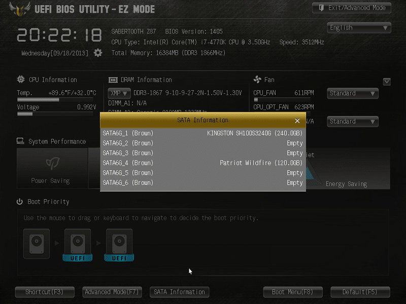 Asus z87 настройка bios