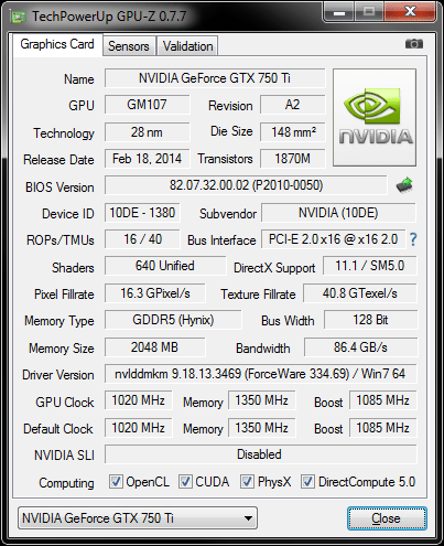 compare graphics cards geforce gtx 750 ti vs gtx 730