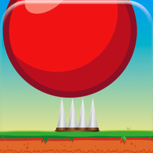 red bouncing ball in motion