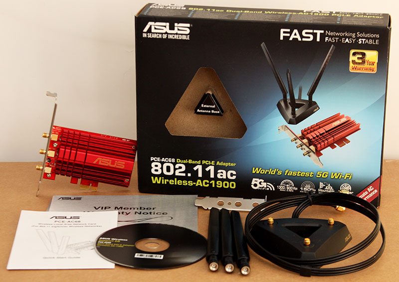 asus pce ac68 dropping