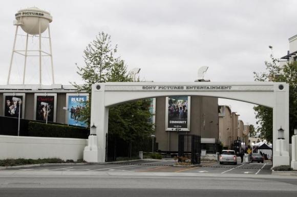 An entrance gate to Sony Pictures Entertainment at the Sony Pictures lot is pictured in Culver City