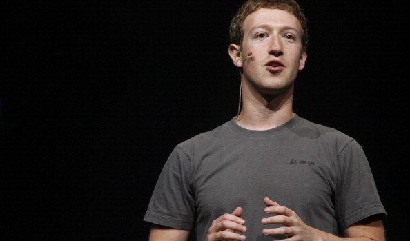 Facebook CEO Mark Zuckerberg delivers a