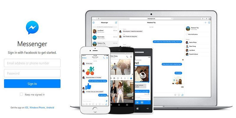 facebook messenger web browser