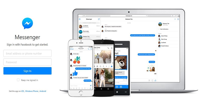 facebook messenger web browser