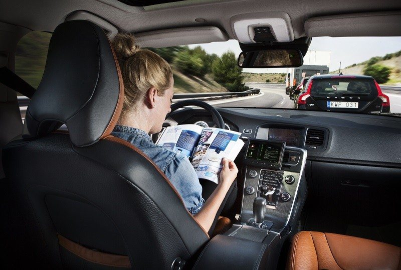 Volvo self driving car