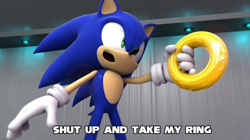 SHUT UP AND TAKE MY RING sonic the hedgehog 34934175 1191 670