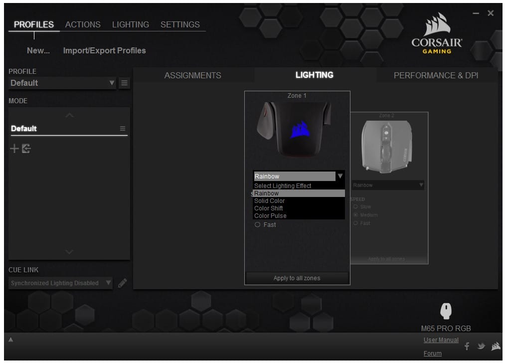 corsair m65 mouse software download cannot find mouse