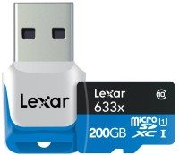 lexar 633x microsdxc u1 200gb card reader prod image