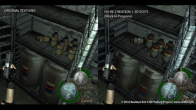 Resident Evil HD Remaster PC vs PS4 Screenshot Comparison: PS4 Version  Compressed Vertically