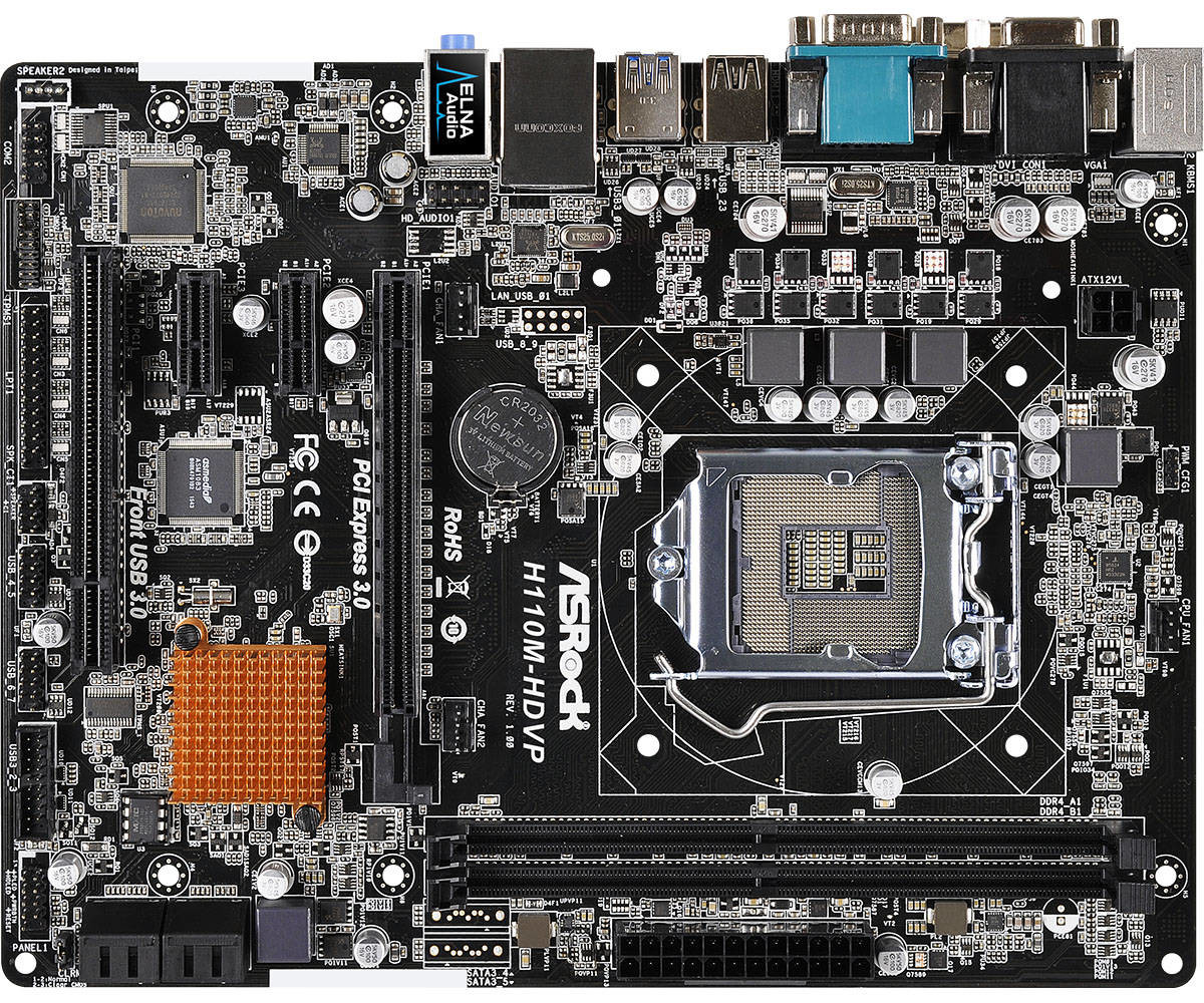 Asrock h110m dvs подключение