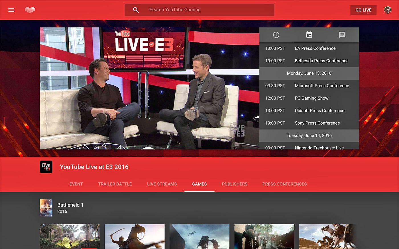 YouTube's New Event Hub Brings E3 Videos Together eTeknix