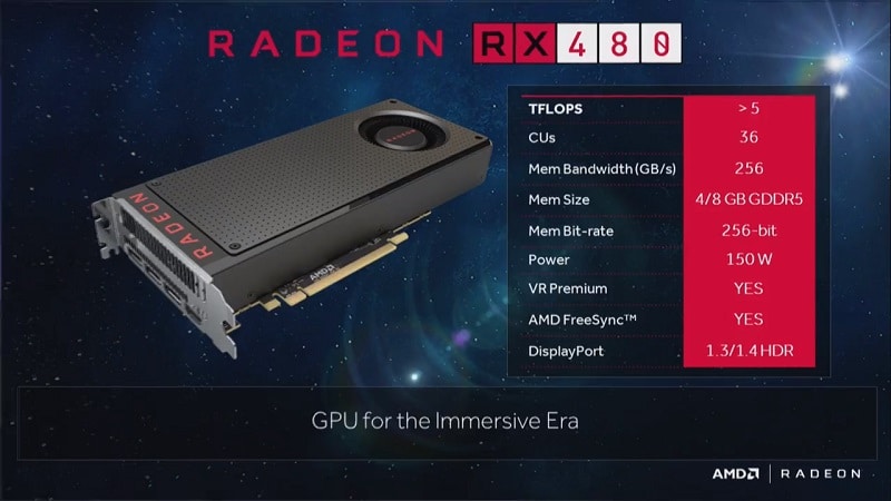 AMD RX 480 Polaris 3