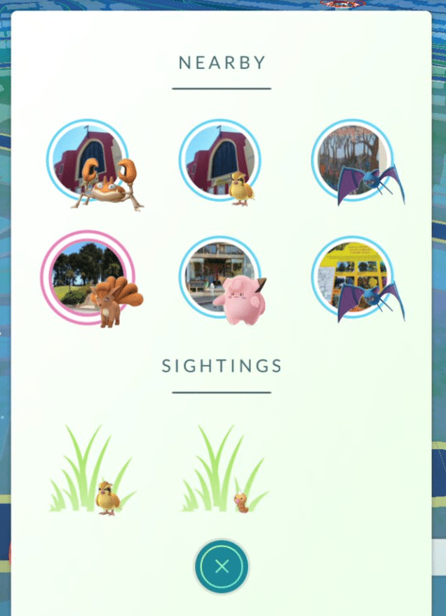 nearby pokemon