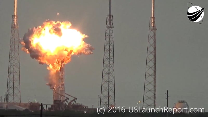 Explosion Shakes Cape Canaveral As Falcon 9 Rocket Explodes on Launch ...