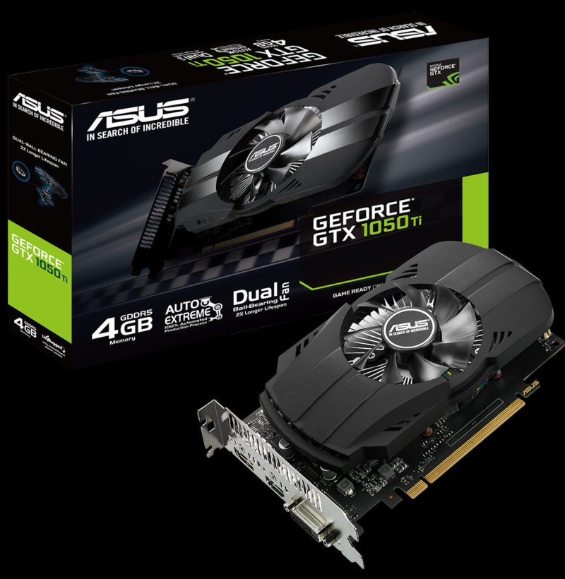 Asus NVIDIA GeForce GTX 1050 PH-GTX1050TI-4G 4 GB GDDR5 128ビット