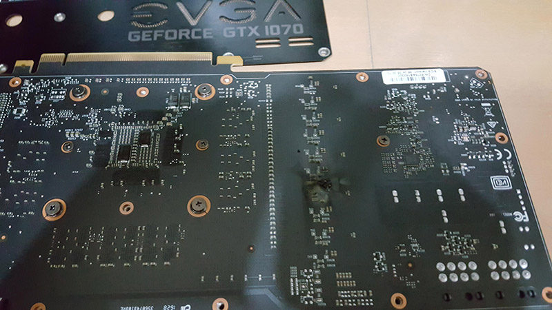 EVGA GTX 1070/1080 GPUs Catching Fire Due To VRMs Overheating
