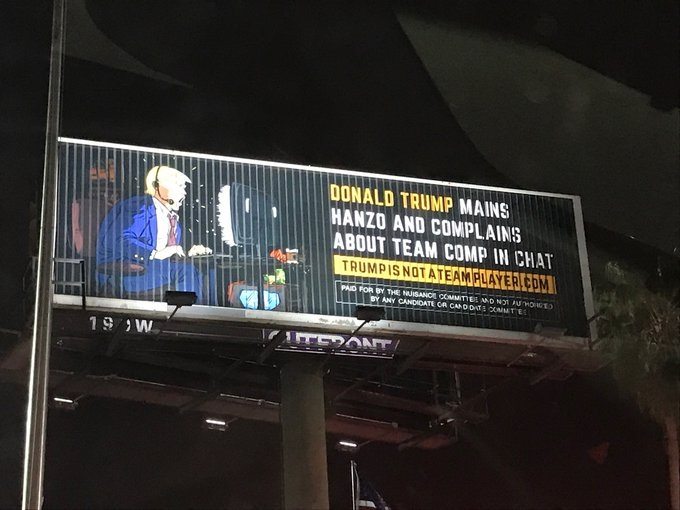Political Ad Claims Trump is Bad at Overwatch
