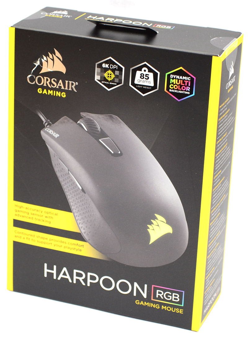 corsair harpoon rgb pro gaming mouse dpi