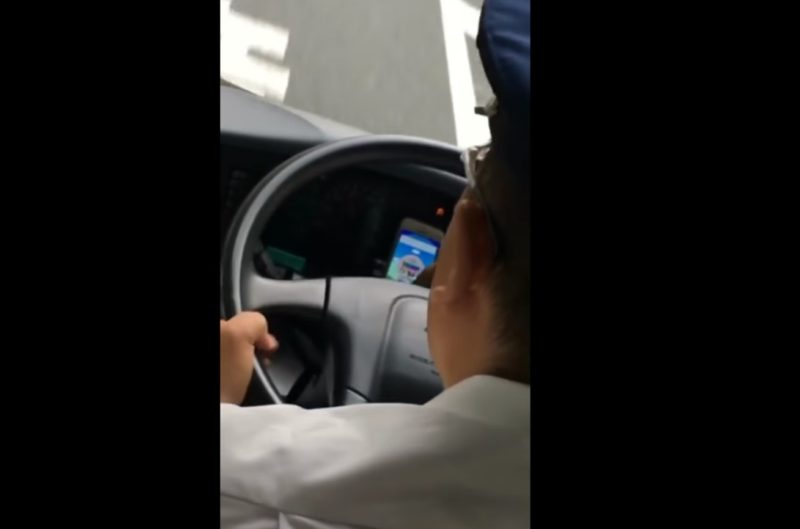 Video Shows Bus Driver Playing Pokemon Go While Driving