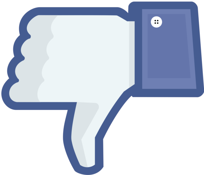 facebook thumbs down