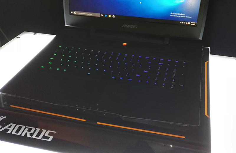 Gigabyte Teases AORUS X9 Prototype Gaming Laptop at CES 2017
