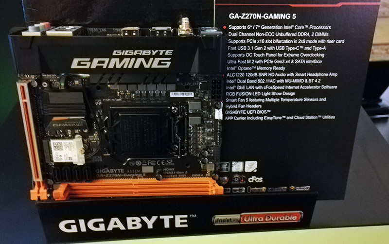 Gigabyte Showcases Z270 Kaby Lake Motherboards at CES 2017