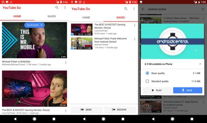 YouTube Go Now Available for Download on Google Play Store