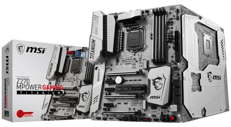 MSI Z270 MPOWER Gaming Titanium Motherboard Released