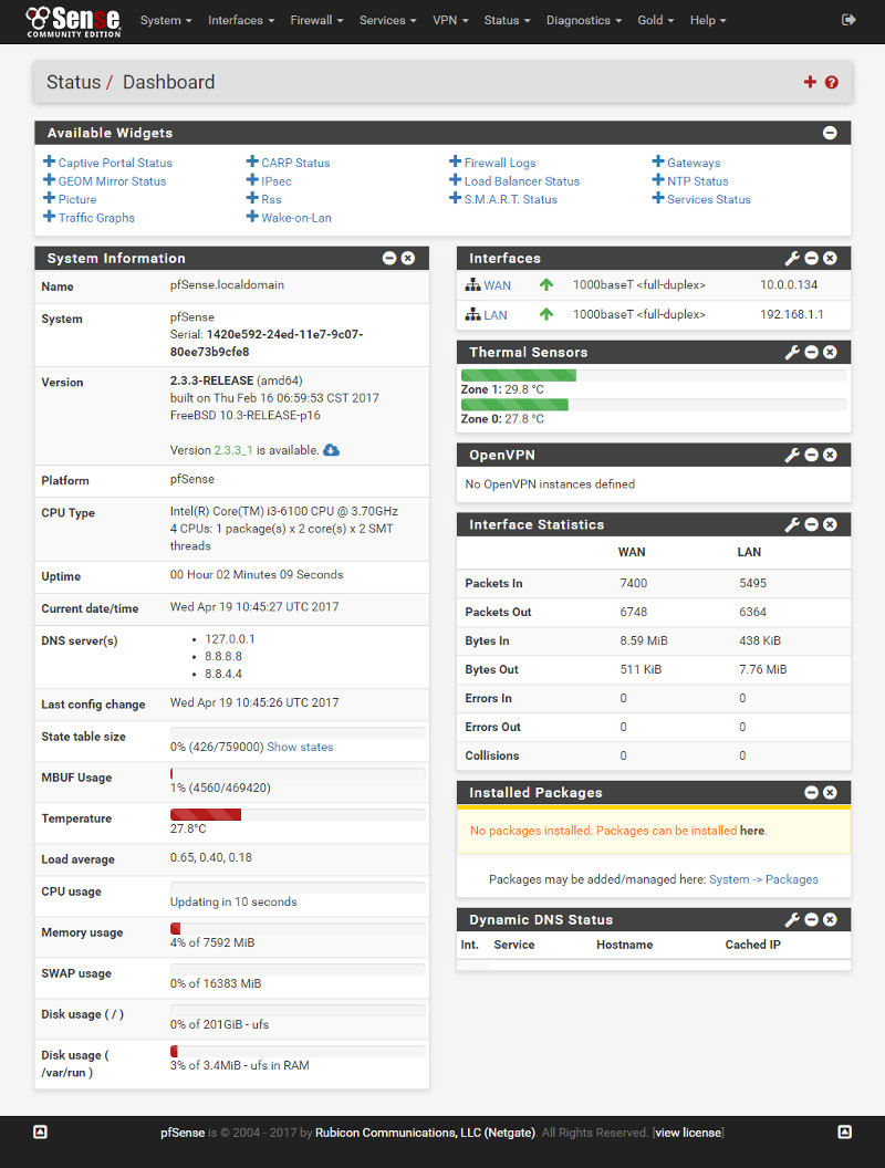 diy sophos home firewall router