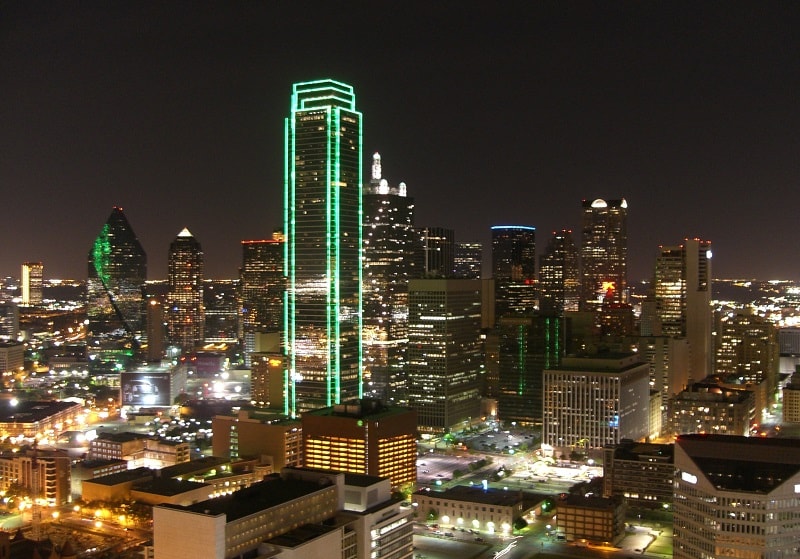 Dallas Texas At Night