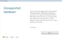Microsoft Windows Update Unspoorted Hardware Ryzen Kaby Lake