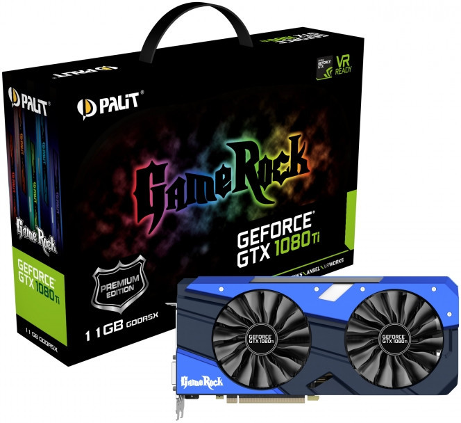 Palit Unveils 4-Fan GeForce GTX 1080 Ti GameRock Series