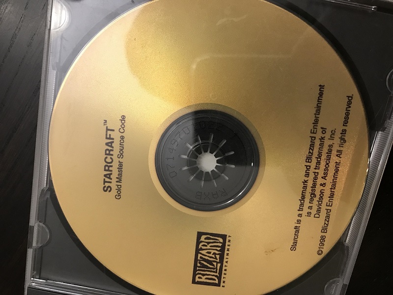 Game Collector Finds Long Lost StarCraft Gold Master Source Code Disc from 1998