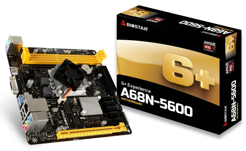 BIOSTAR Announces A68N-5600 SoC ITX Motherboard