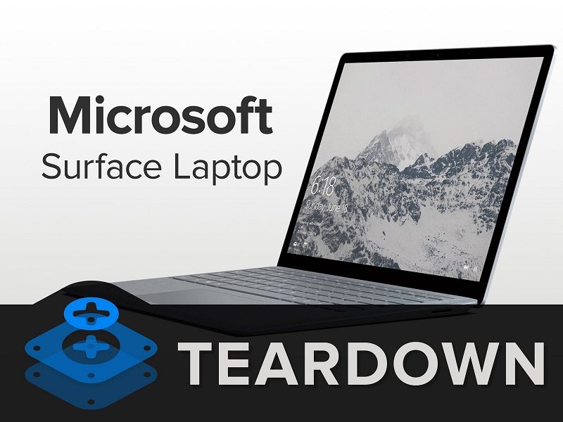 Microsoft Surface Laptop Teardown Reveals Glue-Filled Construction