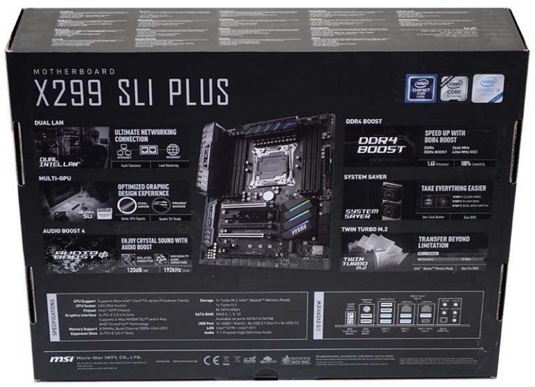 MSI X299 SLI Plus Intel X-Series Motherboard Review | ETeknix