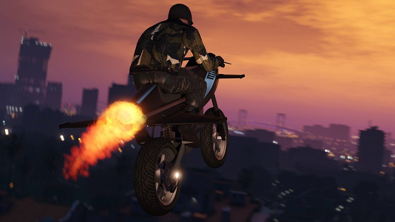 GTA 5 Bike Stunt is Incredible to Watch with a Grandstand Finish | eTeknix