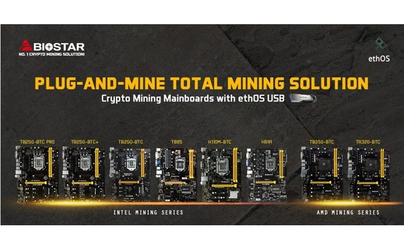 Biostar Launches Cryptocurrency Motherboard Plug and Mine Solution
