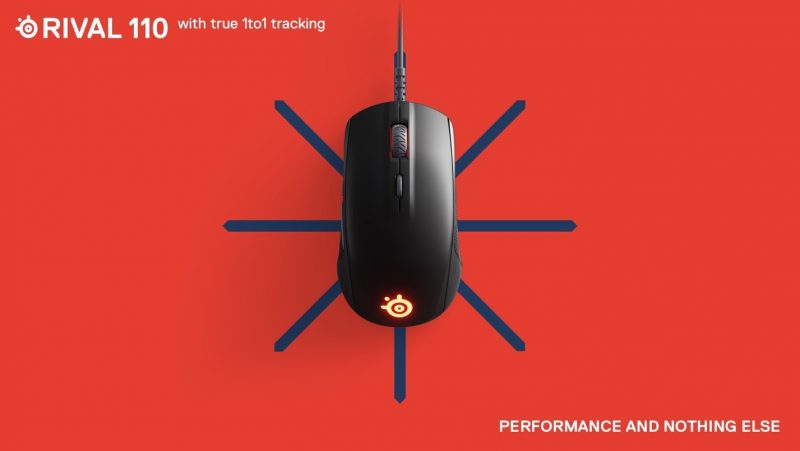 SteelSeries Uses TrueMove1 Sensor to Rival 110 Gaming Mouse