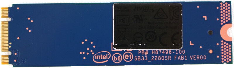 Intel Optane 32GB Photo view back