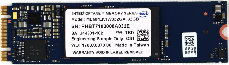 Intel Optane 32GB Photo view top