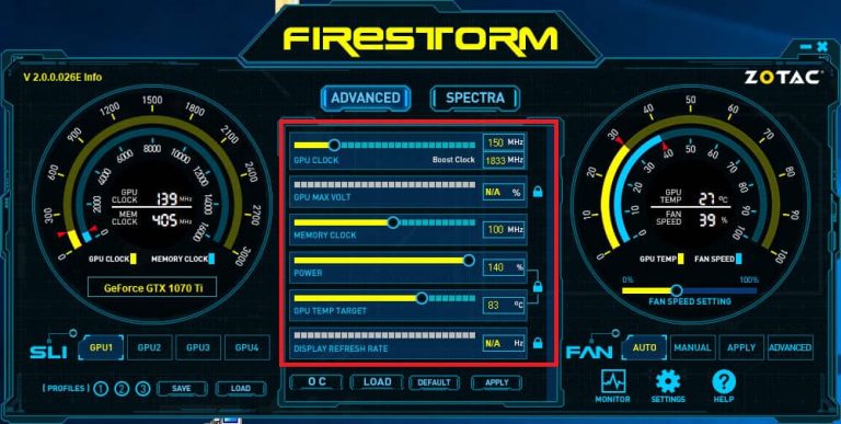 overclock settings for 1070ti ethereum