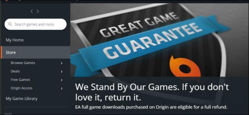EA Removes 'Refund' Button from Customer Portal Page