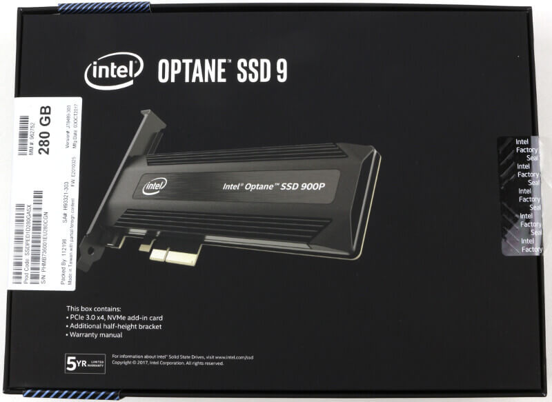 Intel Optane SSD 900p 280GB PCIe NVMe SSD Review | eTeknix